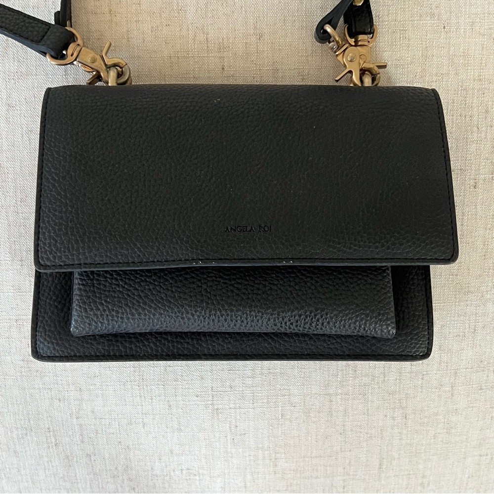 Angela Roi Eloise Vegan Leather Satchel Crossbody Bag - Picture 3 of 13